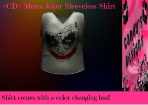 ~CD~ Men's Joker Sleeveless Shirt