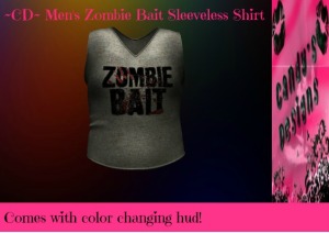 ~CD~ Men's Zombie Bait Sleeveless Shirt