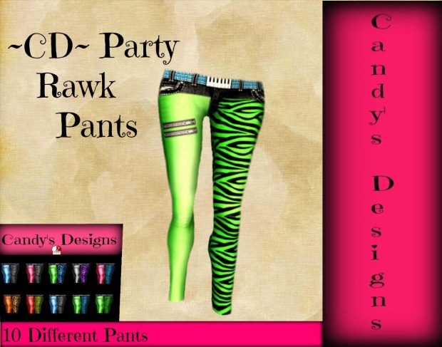 ~CD~ Party Rawk Pants